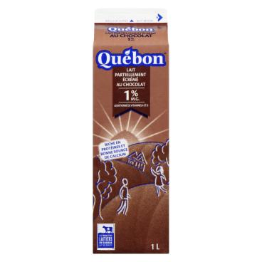 Québon Lait partiellement écrémé au chocolat 1% M.G. 1L