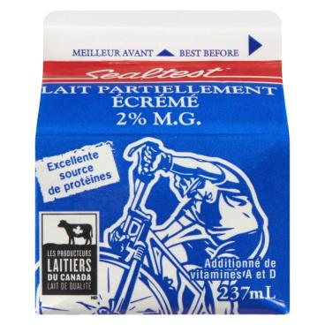 Sealtest Lait partiellement écrémé 2% M.G. 237ml