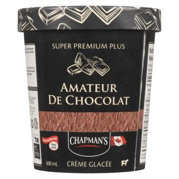 Chapman's Crème glacée super premium plus amateur de chocolat 500ml