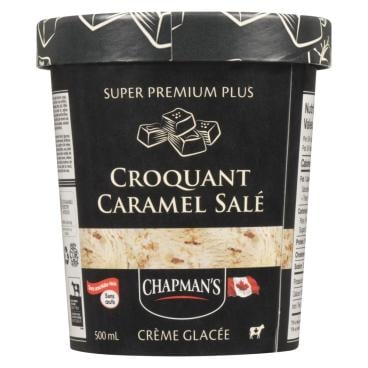 Chapman's Crème glacée super premium plus croquant caramel salé 500ml