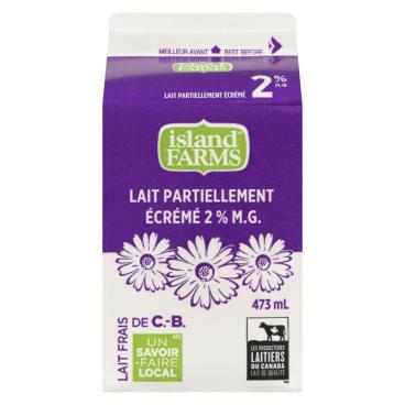 Island Farms Lait partiellement écrémé 2% M.G. 473ml