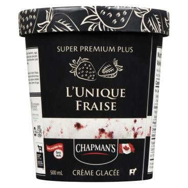 Chapman's Crème glacée super premium plus l'unique fraise 500ml