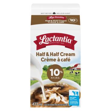 Lactantia Half & Half Cream 10% M.F. 473ml