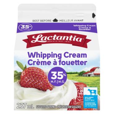 Lactantia Whipping Cream 35% M.F. 237ml