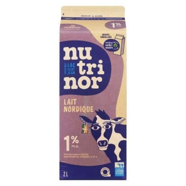 Nutrinor Lait nordique partiellement écrémé 1% M.G. 2L