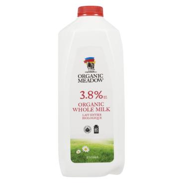 Organic Meadow Organic Whole Milk 3.8% M.F. 2L
