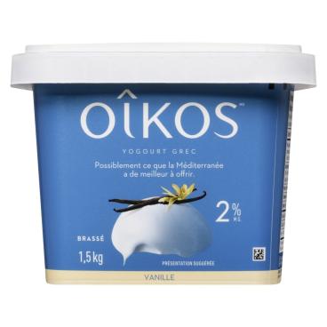Oîkos Yogourt grec vanille 2% M.G. 1.5kg
