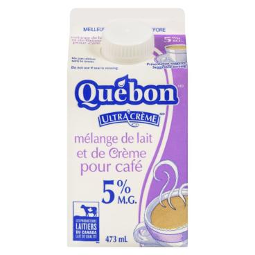 Québon Mélange de lait et de crème pour café 5% M.G. 473ml