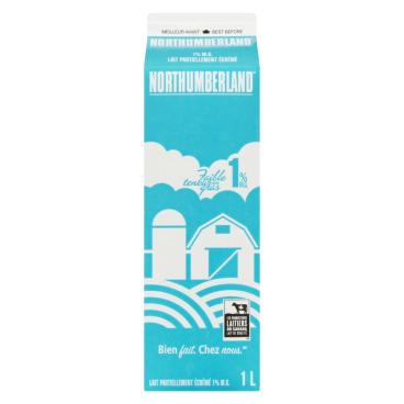 Northumberland Lait partiellement écrémé 1% M.G. 1L