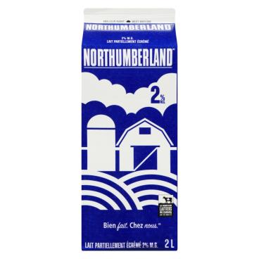 Northumberland Lait partiellement écrémé 2% M.G. 2L