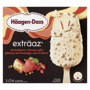 Häagen-Dazs Strawberry Cheesecake Ice Cream Bars 3x72ml
