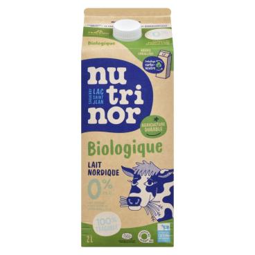 Nutrinor Lait nordique sans lactose 0% M.G. 2L