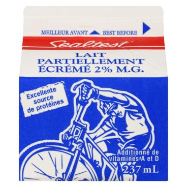 Sealtest Lait partiellement écrémé 2% M.G. 237ml