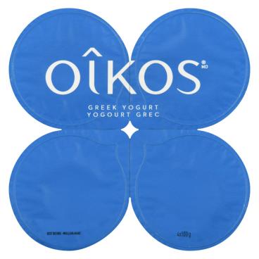 Oîkos Blended Maple Syrup Greek Yogurt 2% M.F. 4x100g