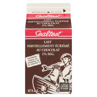 Sealtest Lait partiellement écrémé au chocolat 1% M.G. 473ml