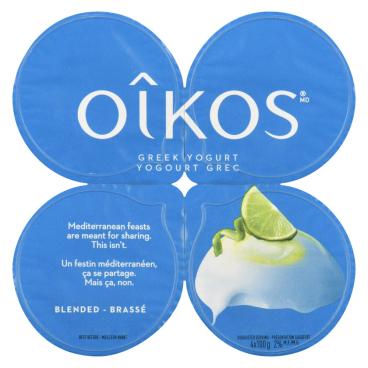Oîkos Key Lime Greek Yogurt 2% M.F. 4x100g