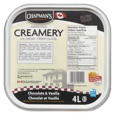 Chapman's Chocolate & Vanilla Ice Cream 4L