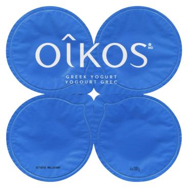 Oîkos Coconut Greek Yogurt 0% M.F. 4x100g
