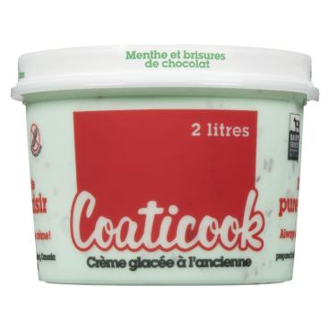 Coaticook Crème glacée à l'ancienne menthe et morceaux de chocolat 2L