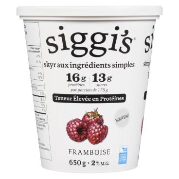 Siggi's Skyr framboise 2% M.G. 650g