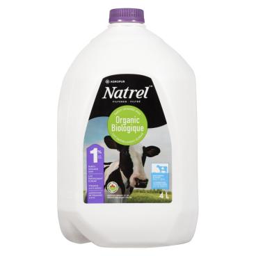 Natrel Organic Partly Skimmed Milk 1% M.F. 4L