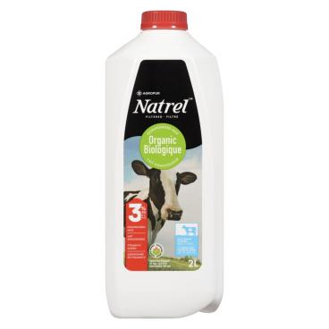 Natrel Organic Filtered Homogenized Milk 3.25% M.F. 2L