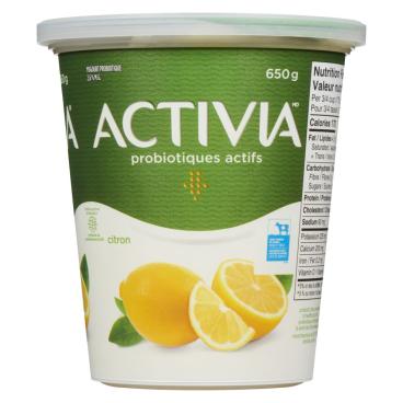 Activia Yogourt probiotique citron 650g