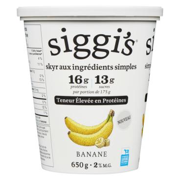Siggi's Skyr banane 2% M.G. 650g