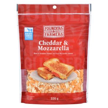 Founders & Farmers Shredded Cheddar Mozzarella 320g