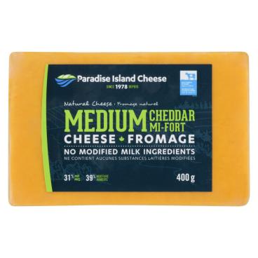 Paradise Island Cheese Medium Cheddar 400g