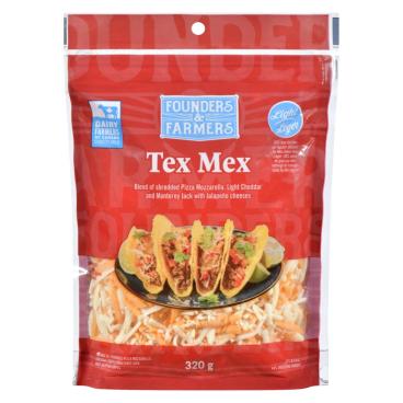 Founders & Farmers Shredded Light Tex Mex Cheese 320g