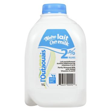 Laiterie de l'Outaouais Partly Skimmed Milk 2% M.F. 1L