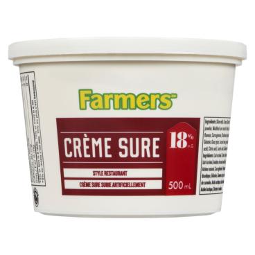 Farmers Crème sure 18% M.G. 500ml
