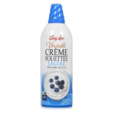 Gay Lea Crème fouettée véritable légère 11% M.G. 225g
