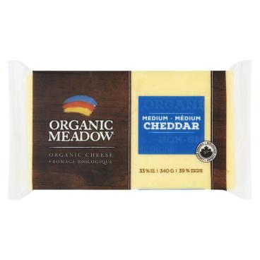 Organic Meadow Organic Medium Cheddar 340g