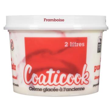 Coaticook Crème glacée à l'ancienne framboise 2L