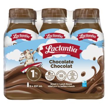 Lactantia Partly Skimmed Chocolate Milk 1% M.F. 12x237ml