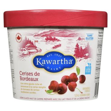 Kawartha Dairy Crème glacée cerise Bordeaux 1.5L