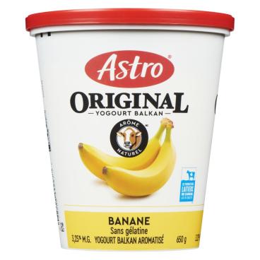 Astro Yogourt balkan banane 3.25% M.G. 650g