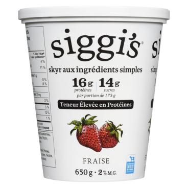 Siggi's Skyr fraise 2% M.G. 650g