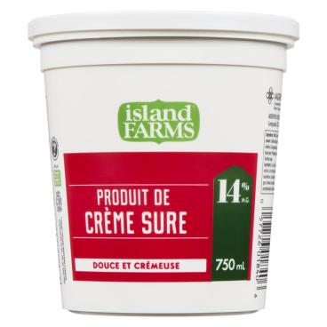 Island Farms Crème sure 14% M.F. 750ml