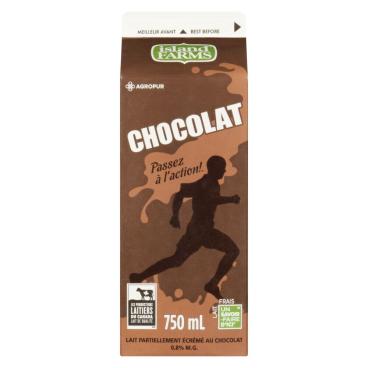 Island Farms Lait partiellement écrémé au chocolat 0.8% M.G. 750ml