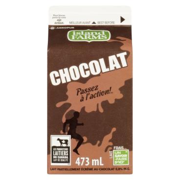 Island Farms Lait partiellement écrémé au chocolat 0.8% M.G. 473ml