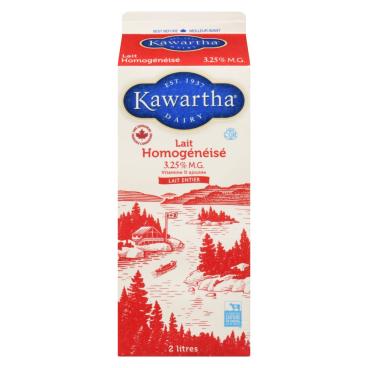 Kawartha Dairy Lait homogénéisé 3.25% M.G. 2L