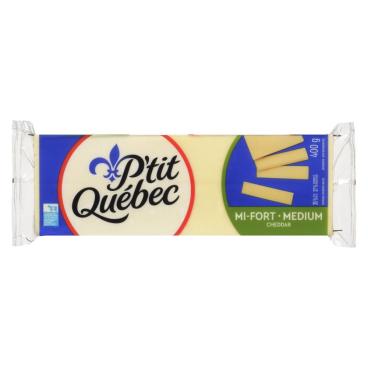 P'tit Québec Medium White Cheddar 400g