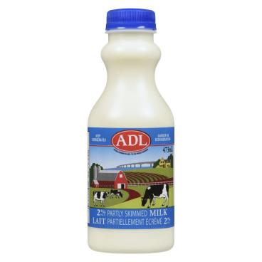 ADL Partly Skimmed Milk 2% M.F. 473ml