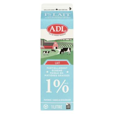 ADL Lait partiellement écrémé 1% M.G. 1L