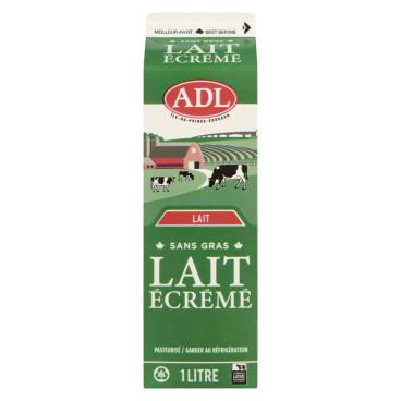 ADL Lait écrémé 0% M.G. 1L