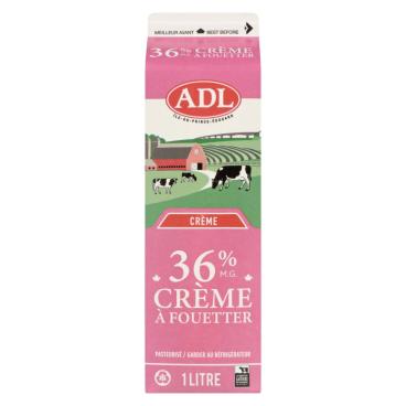 ADL Crème à fouetter 36% M.G. 1L