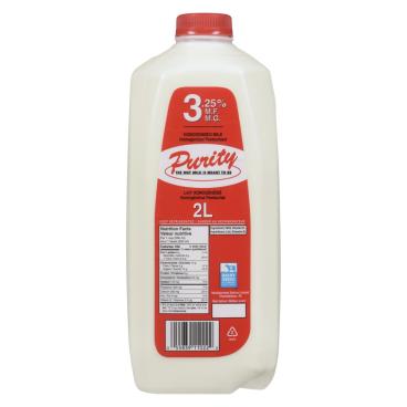 Purity Homogenized Milk 3.25% M.F. 2L